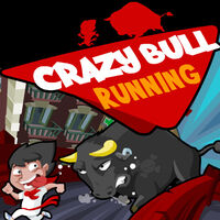 Crazy Bull Running