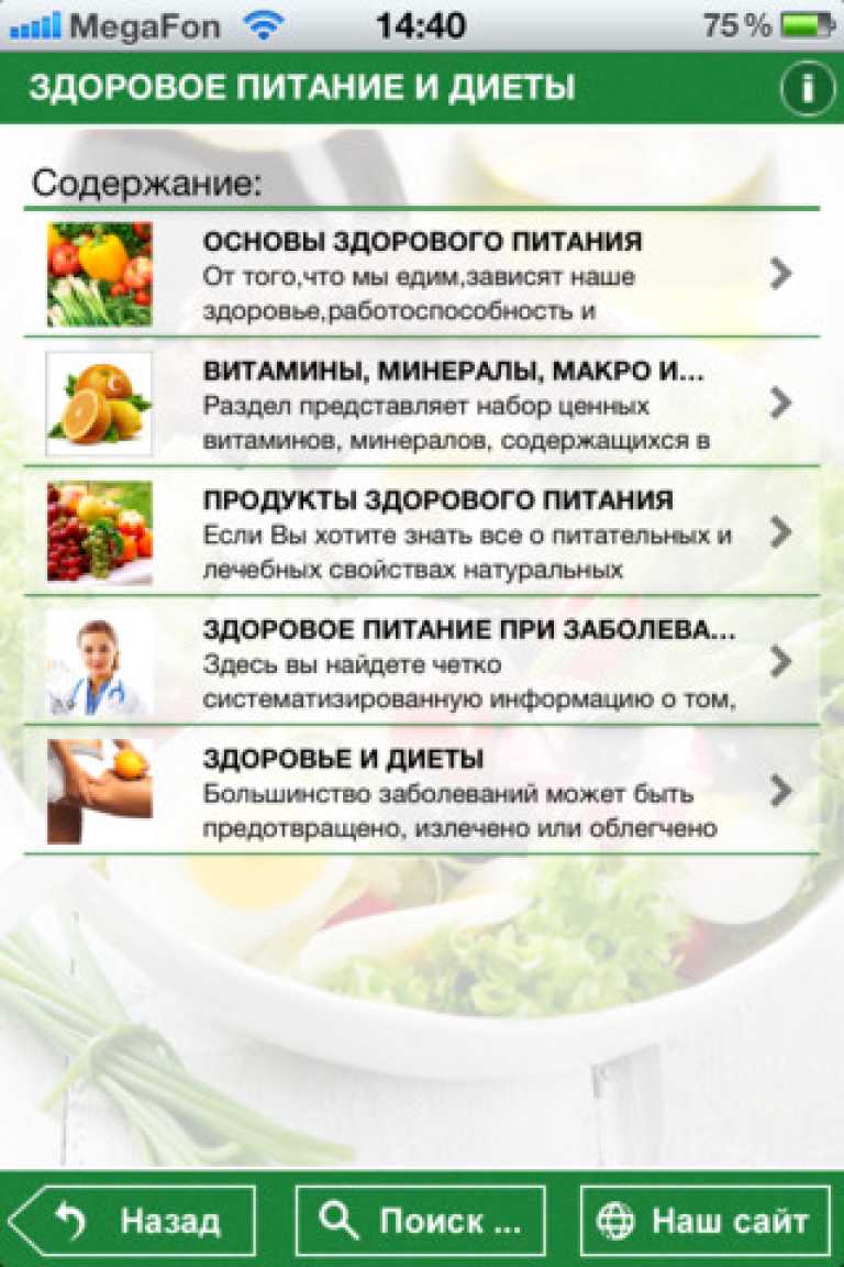 Здоровое питание и диеты