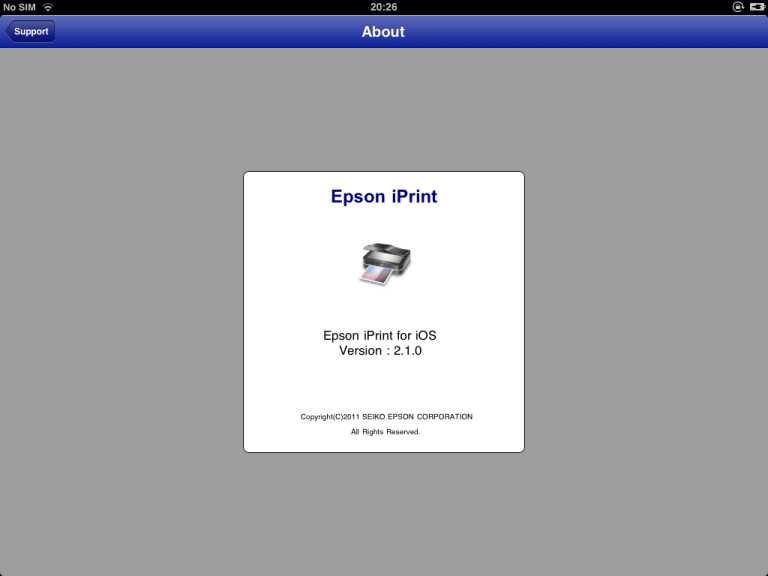 Epson iPrint iPhone/iPad