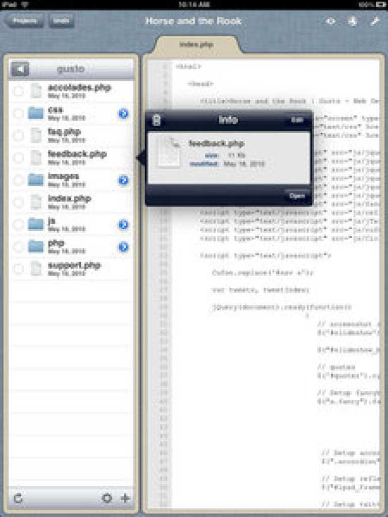 Gusto for iPad
