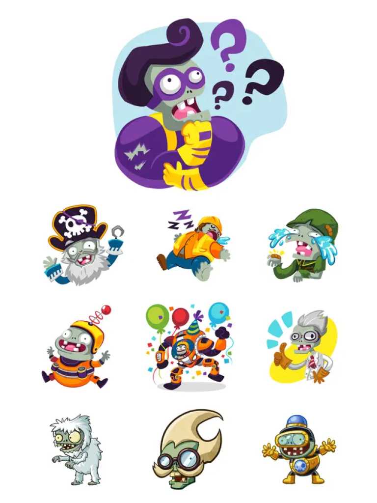 Plants vs Zombies Stickers