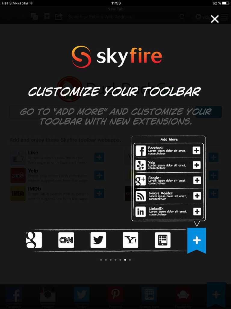 Skyfire Web Browser for iPad