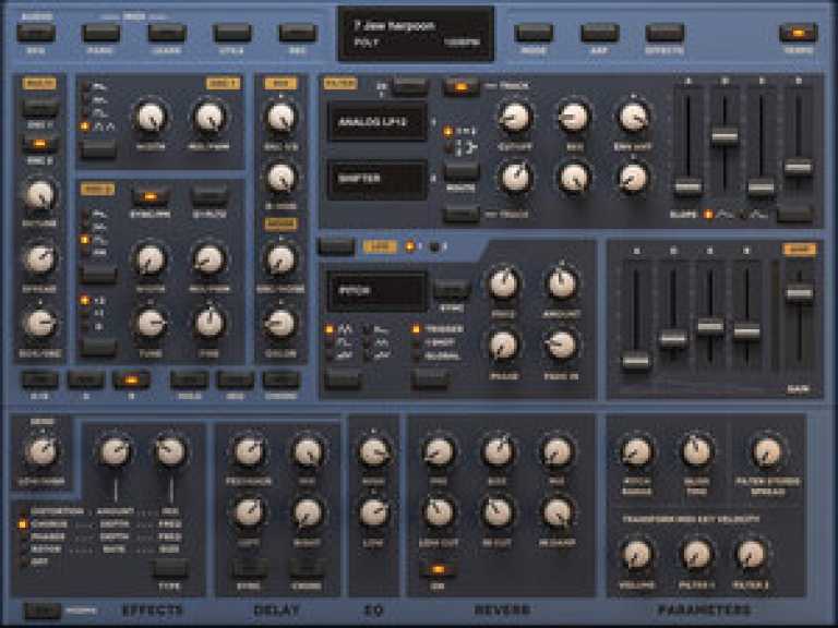 Sunrizer synth for iPad
