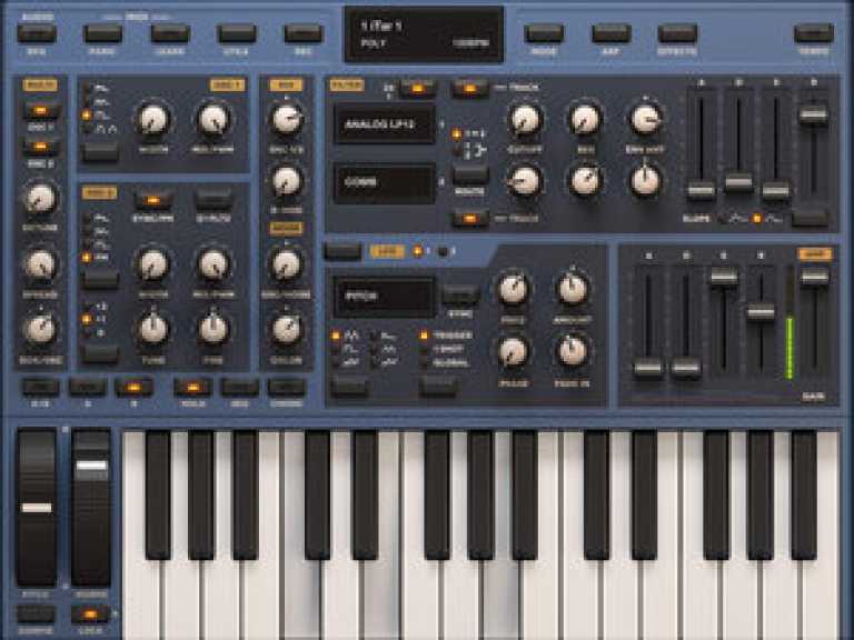 Sunrizer synth for iPad