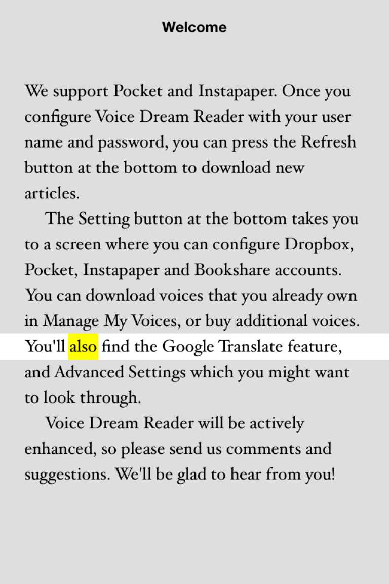 Voice Dream Reader - Text to Speech