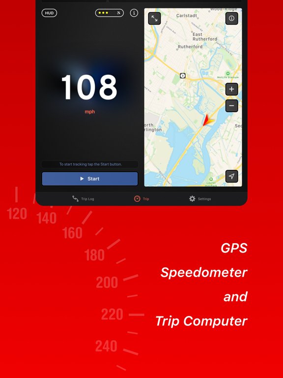 Speed Tracker. Most accurate GPS Speedometer, HUD and best Trip Computer