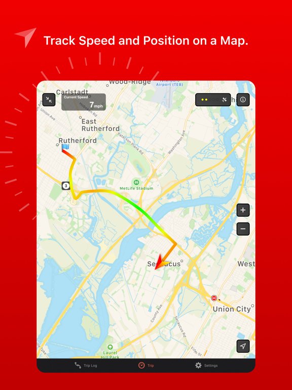 Speed Tracker. Most accurate GPS Speedometer, HUD and best Trip Computer