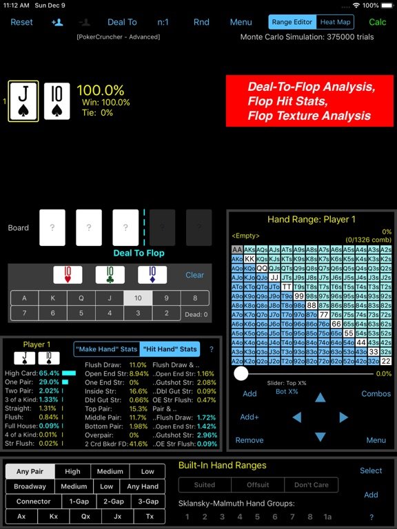 PokerCruncher for iPad - Advanced Odds