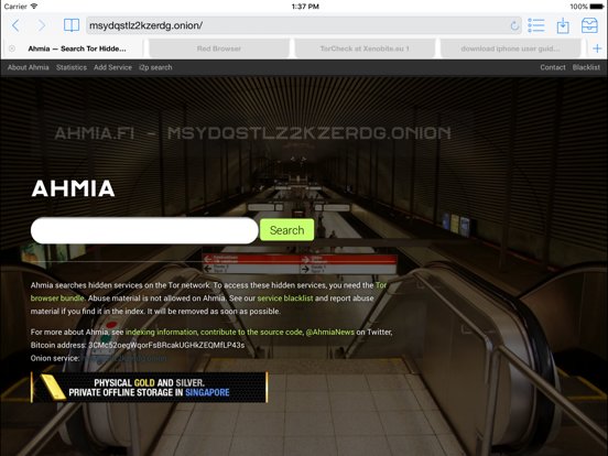 Red Onion - Tor-powered web browser for anonymous browsing