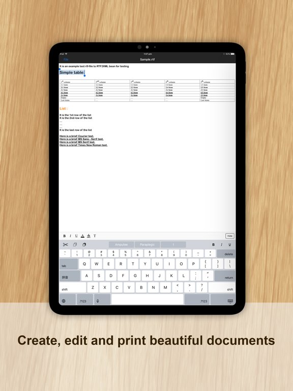 iSpreadsheet