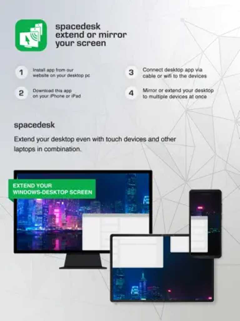 spacedesk - USB-дисплей для ПК